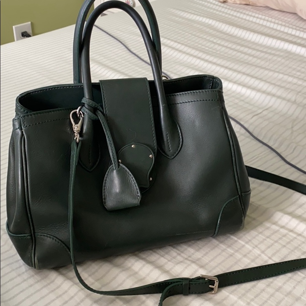 Ralph Lauren soft Ricky small leather tote bag